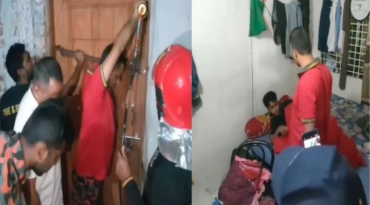 হোস্টেলের দরজা ভেঙে ছাত্রের ঘুম ভাঙালো পুলিশ-ফায়ার সার্ভিস!